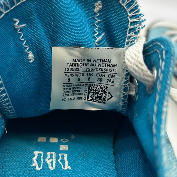 Light blue Converse Chuck Taylor All Star men’s size 6 women’s size 8 - Picture 4 of 7